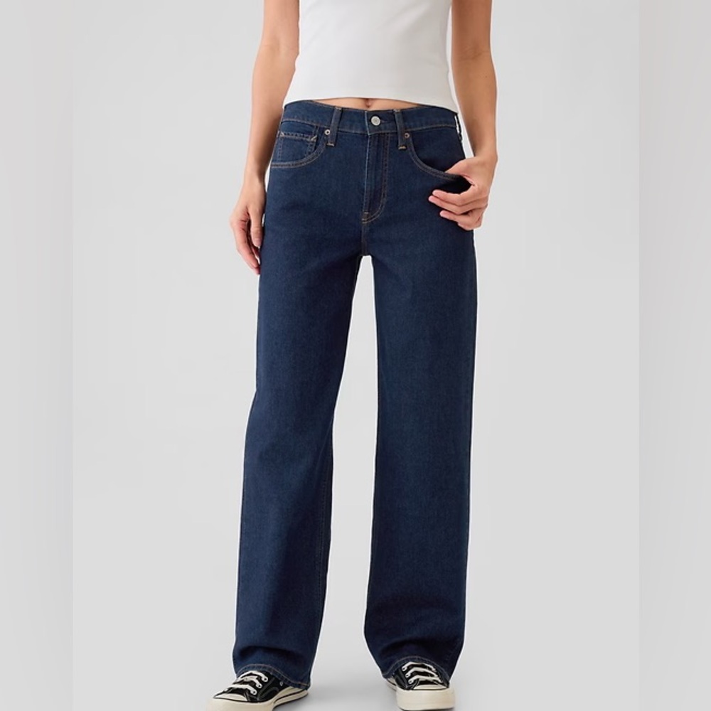 GAP Dark Blue Straight Leg Women's Jeans